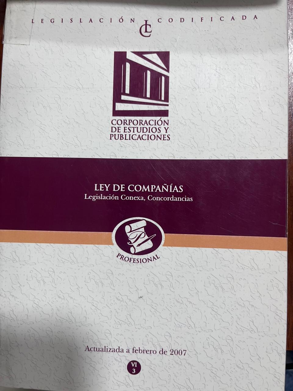 Ley de Compañias TOMO III