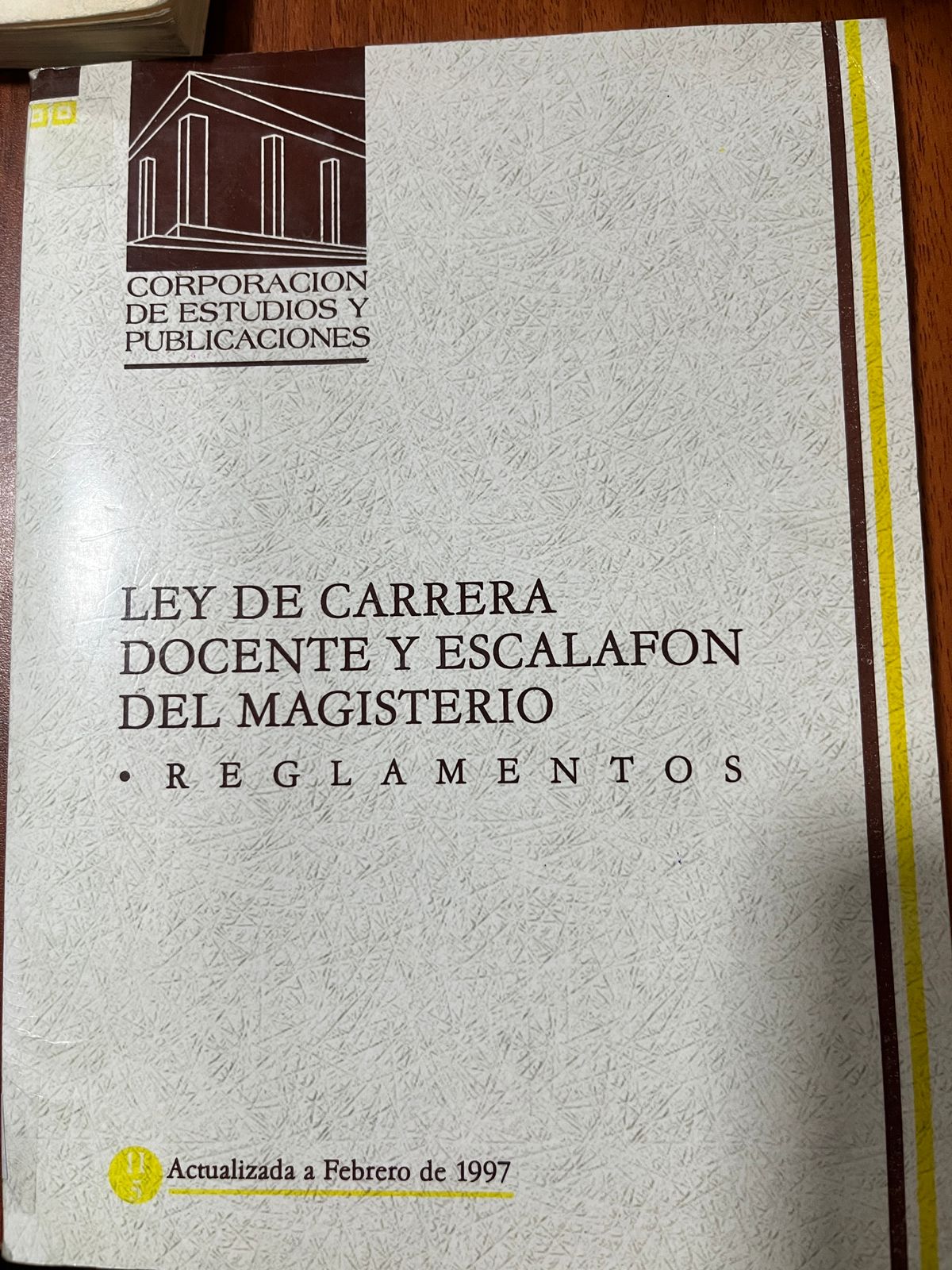 LEY DE CARRERA DOCENTE Y ESCALAFON DEL MAGISTERIO