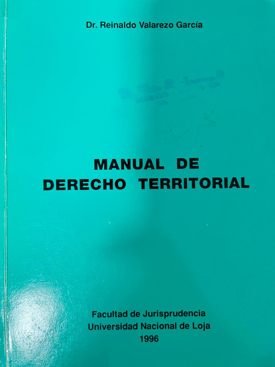 MANUAL DE DERCHO TERRITORIAL